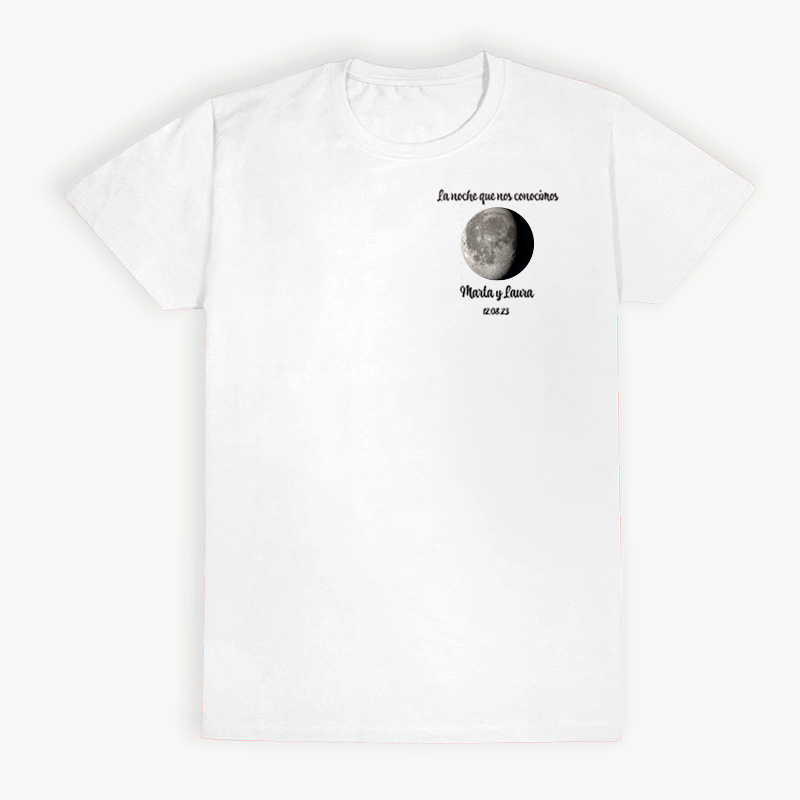Camiseta Personalizada Fases Lunares
