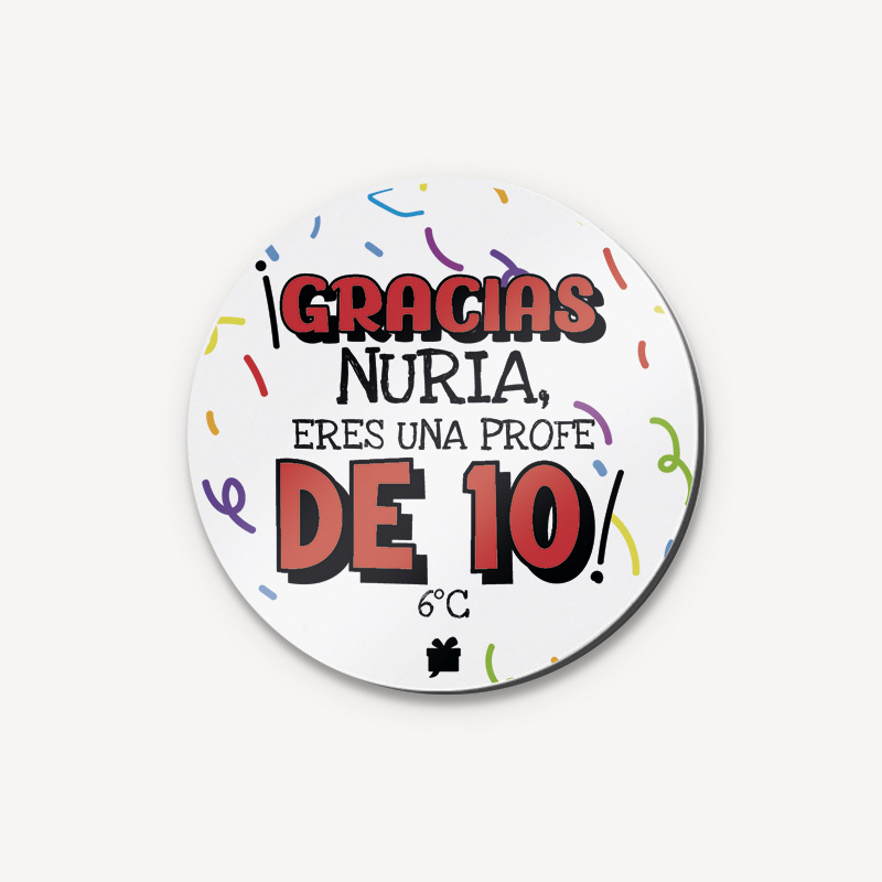 Imán Personalizado Profe 10