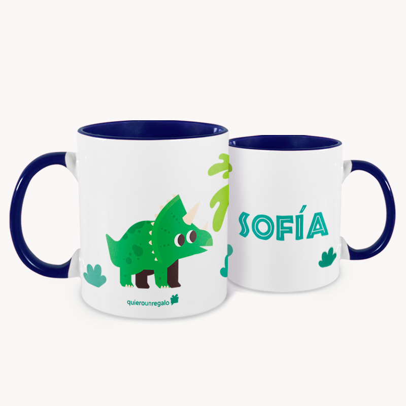 Taza Personalizada Dinosaurios con Nombre