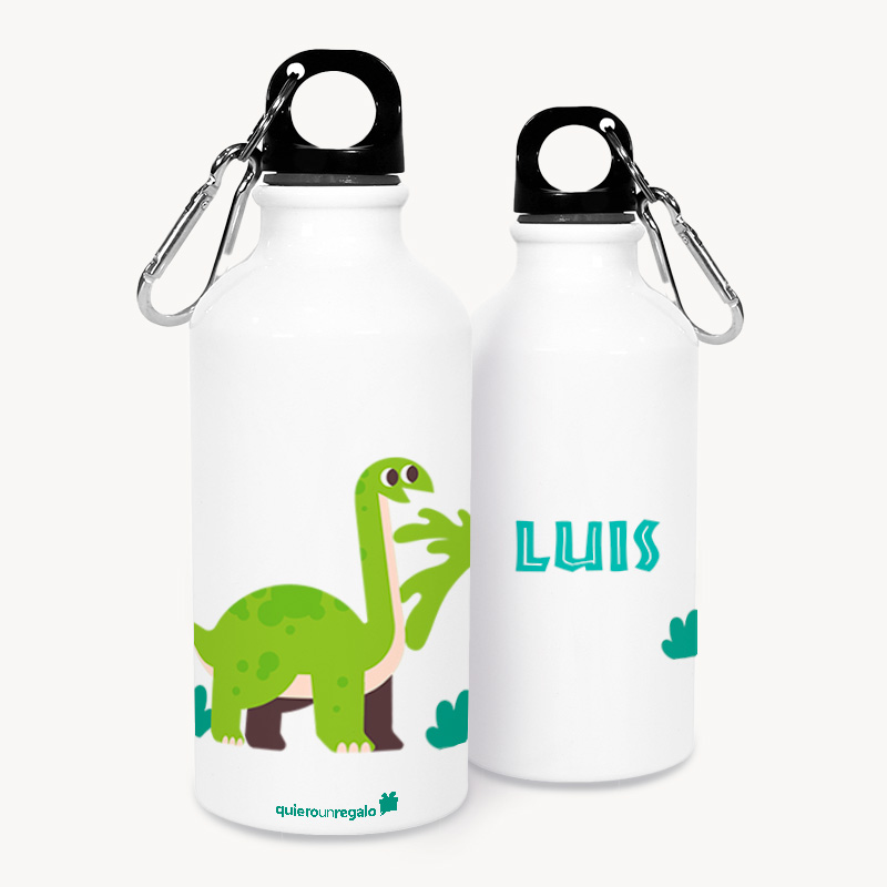 Botella Aventura Personalizada Dinosaurios con Nombre