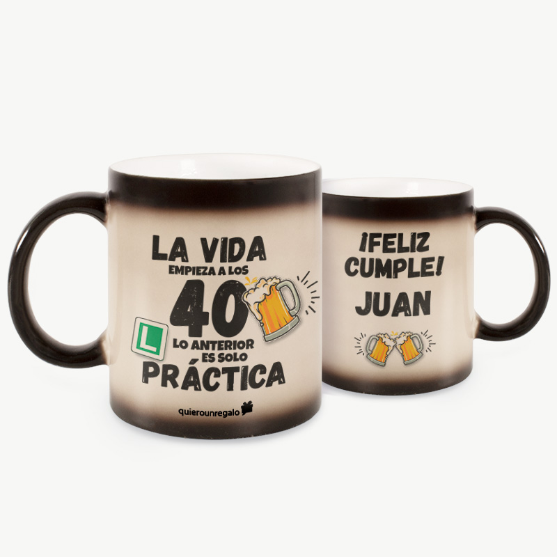 Taza Mágica Personalizada Feliz Cumple