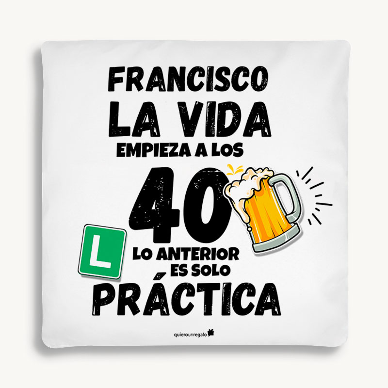Cojín Personalizado feliz Cumple