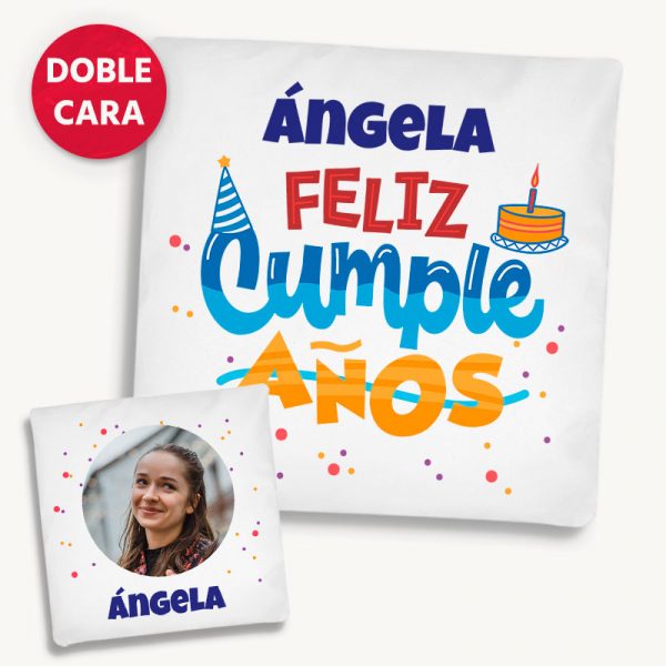 Cojín Personalizado Feliz Cumple